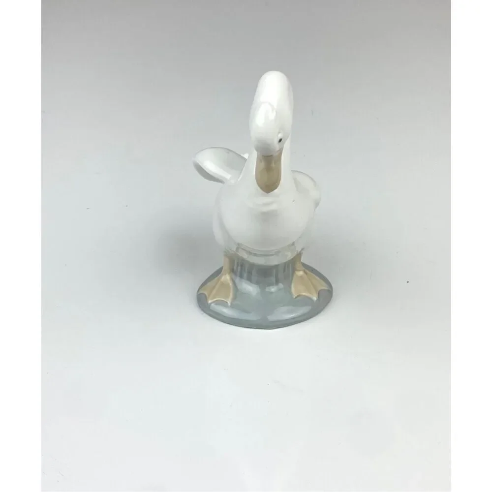 Vintage NAO Lladro Spain White Goose Duck Handmade Porcelain Figurine 1978 DT182 - Picture 3 of 6